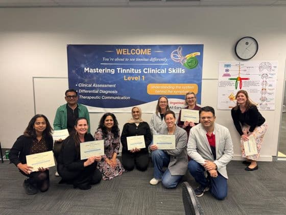 The cohort with their certificates