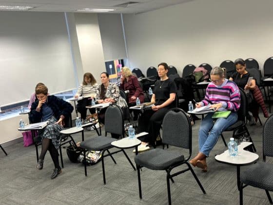 Participants during a session